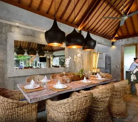 балийская кухня интерьер